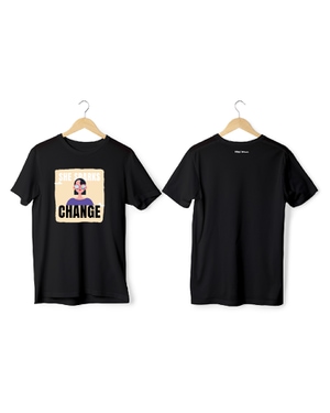 Greys & Blues Grace Pima Round Neck T-Shirt-Black